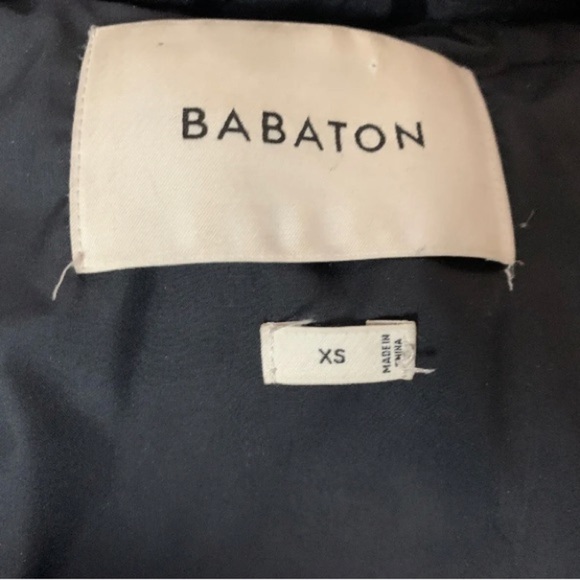 Aritzia Babaton Black Goose Down Faux Fur Hood Winter Parka Jacket - Picture 14 of 16